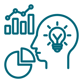 data driven thought icon