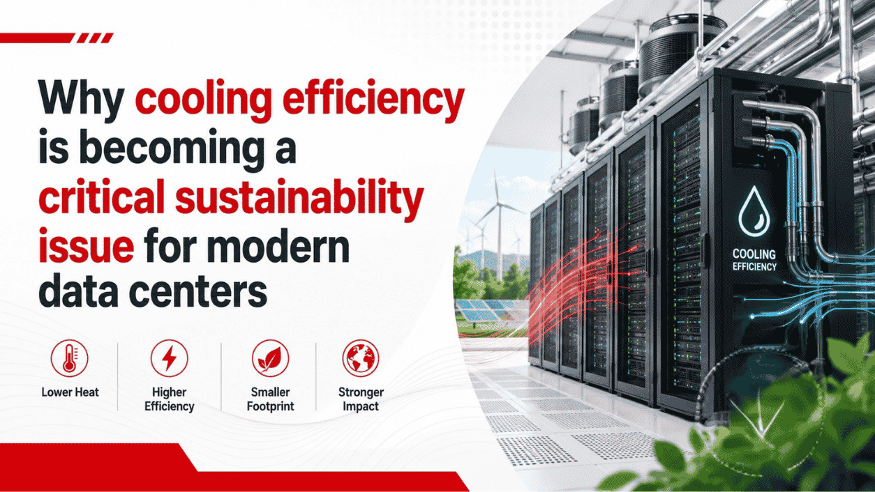 Why Cooling Efficiency is Becoming a Critical Sustainability Issue for Modern Data Centers