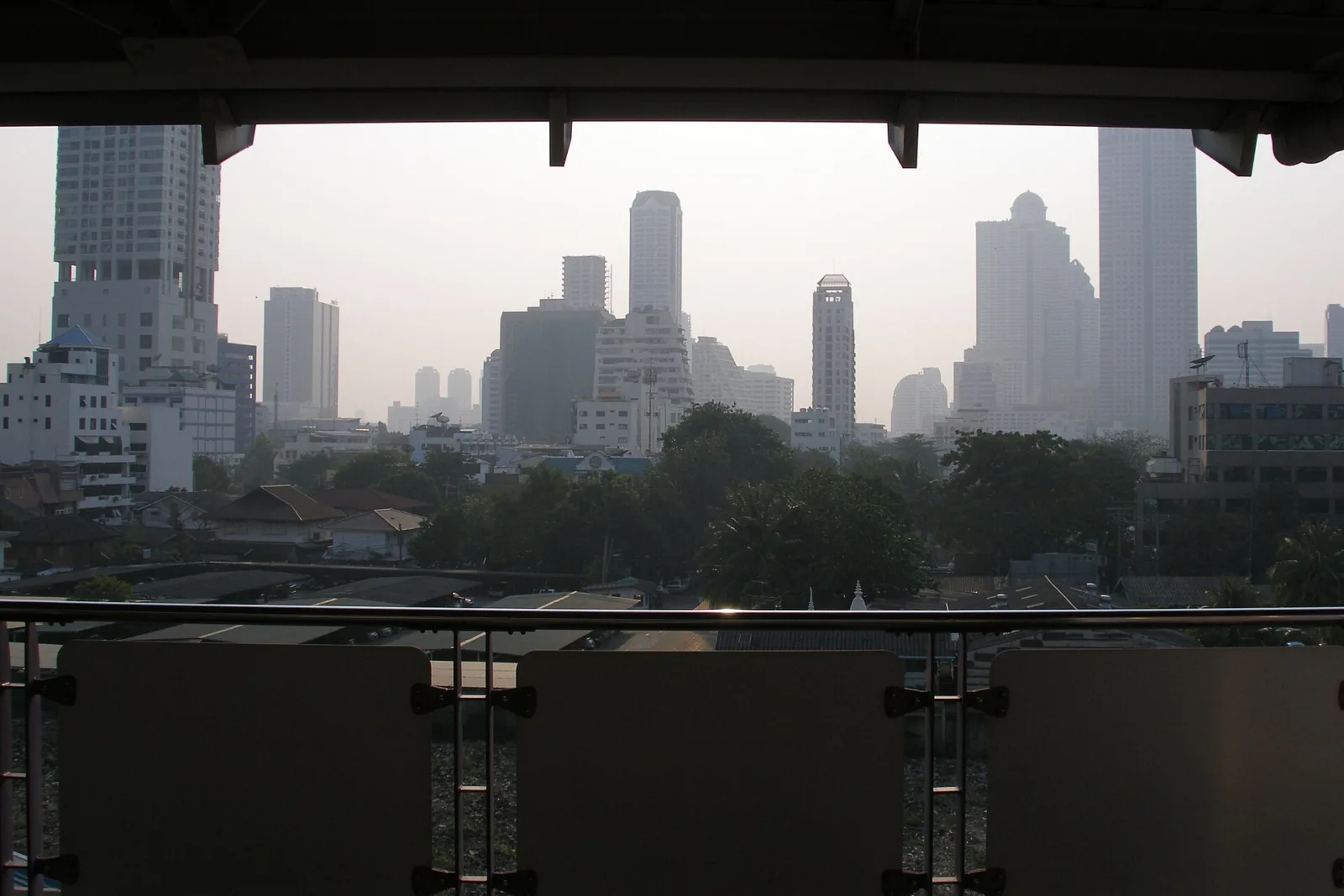 Bangkok skyline with high-rise towers, Bangkok, Thailand