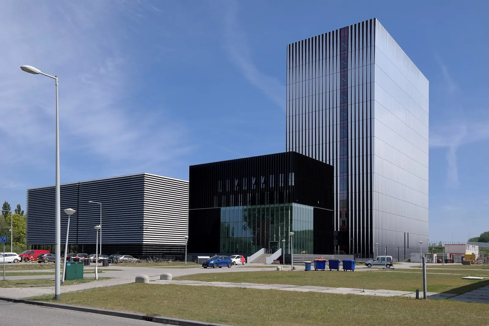 Equinix AM3 and AM4 data centre buildings at Amsterdam Science Park, the Netherlands
