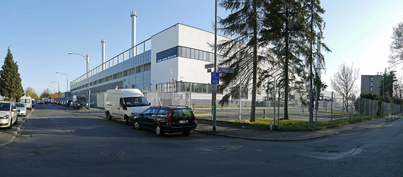 Equinix data centre building on Kruppstraße in Frankfurt am Main, Germany