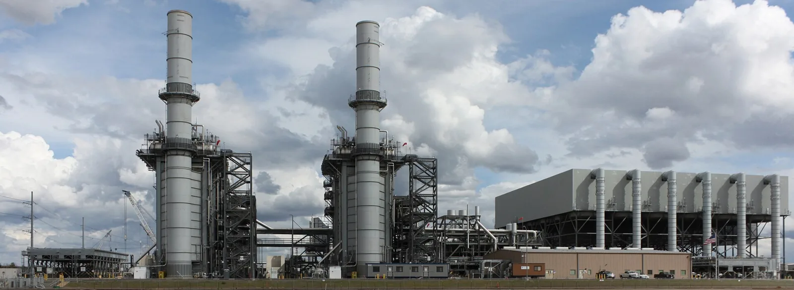 Gateway Generating Station, a natural gas combined-cycle power plant on the San Joaquin River in Antioch, California